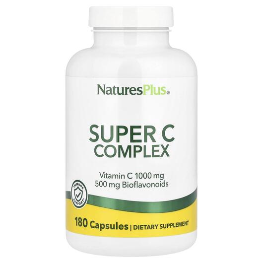 Основне фото товара Super C Complex 180 Vegetarian, Комплекс вітаміну C Super, 180 ка