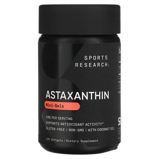 Основне фото товара Astaxanthin with Coconut Oil6 mg, Астаксантин, 120 капсул