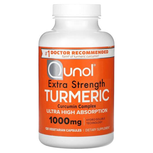 Основне фото товара Turmeric Curcumin Complex Extra, Екстракт кореня куркуми, 120 кап
