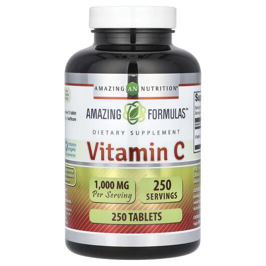 Основне фото товара Amazing Nutrition, Vitamin C 1000 mg, Вітамін C, 250 таблеток