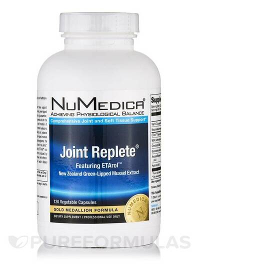 Основне фото товара NuMedica, Joint Replete, Підтримка суглобів, 120 капсул
