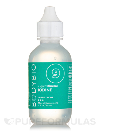 Основне фото товара BodyBio, Liquid Mineral 9 Iodine, Йод, 60 мл