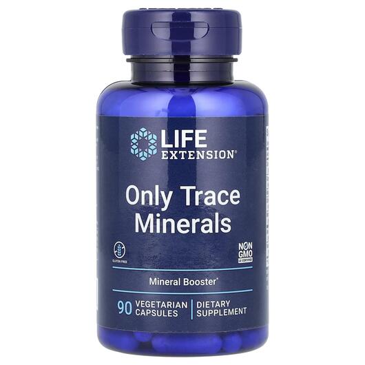 Основне фото товара Life Extension, Only Trace Minerals, Мінерали, 90 капсул