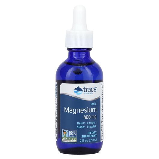 Основне фото товара Trace, Ionic Magnesium 400 mg, Мінеральні добавки, 59 мл