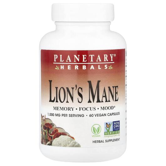 Основне фото товара Lion's Mane 1000 mg, Гриби Левова Грива, 60 капсул