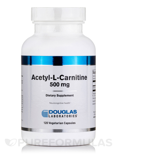 Основне фото товара Acetyl-L-Carnitine 500 mg, Ацетилкарнітин, 120 капсул