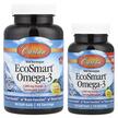 Фото товару EcoSmart Omega-3, Риб'ячий жир Омега-3 1000 мг 90 +, 30 капс