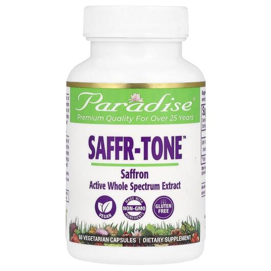 Основне фото товара Paradise Herbs, Saffr-Tone, Шафран, 60 капсул