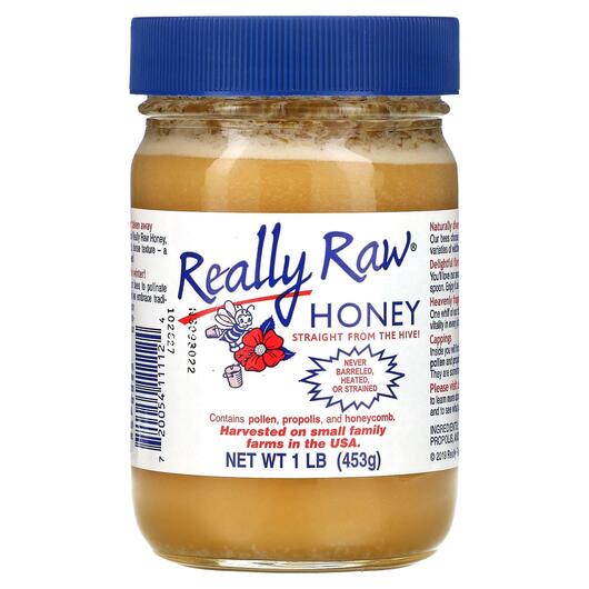 Основне фото товара Really Raw Honey, Honey, Мед, 453 г