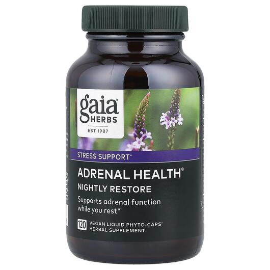 Основне фото товара Gaia Herbs, Adrenal Health, Підтримка наднирників, 120 капсул