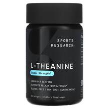 L-theanine 200 mg L-Теанин Sports Research 60 капсул