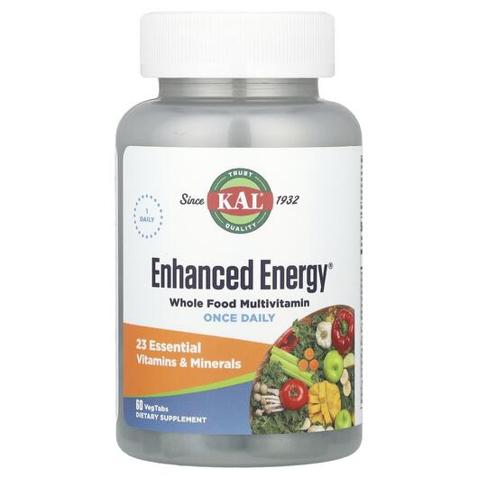 Основне фото товара KAL, Enhanced Energy Whole Food, Мультивітаміни, 60 таблеток