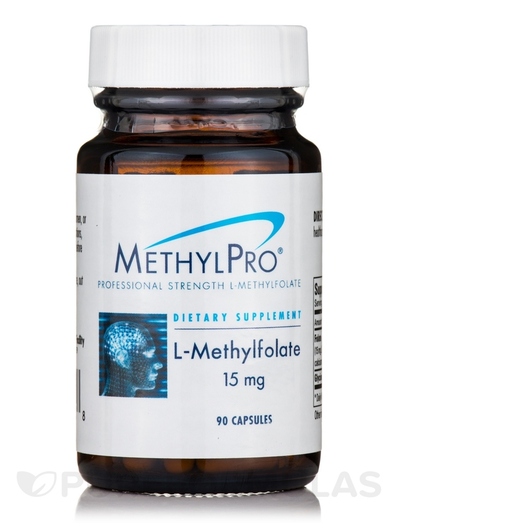 Основне фото товара MethylPro, L-Methylfolate 15 mg, Метилфолат, 90 капсул