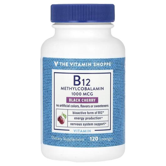 Основне фото товара B12 Methylcobalamin Black Cherry, Метилкобаламін B12, 120 таблето