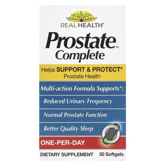 Основне фото товара Real Health, Prostate Complete, Підтримка простати, 30 капсул