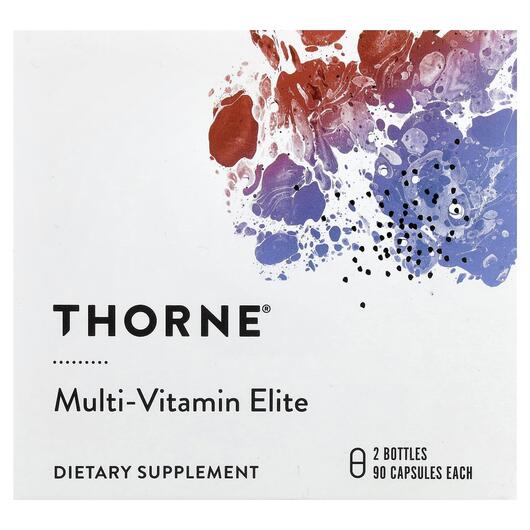 Основне фото товара Multi-Vitamin Elite 2 Bottles 90 Each, Вітаміни, 90 Capsules Each