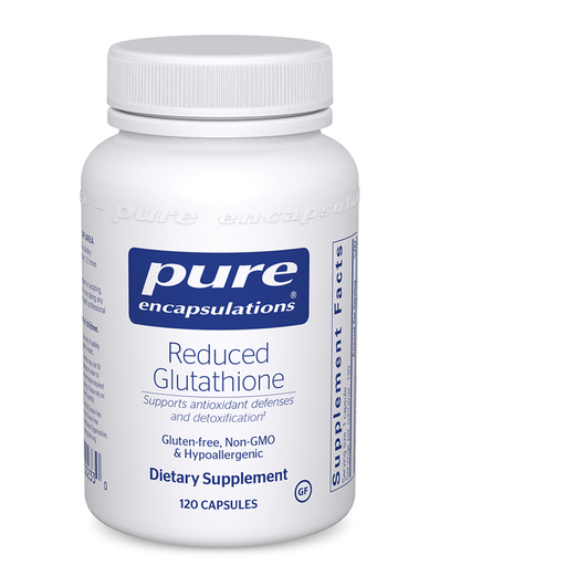 Основне фото товара Pure Encapsulations, Reduced Glutathione, L-Глутатіон, 120 капсул