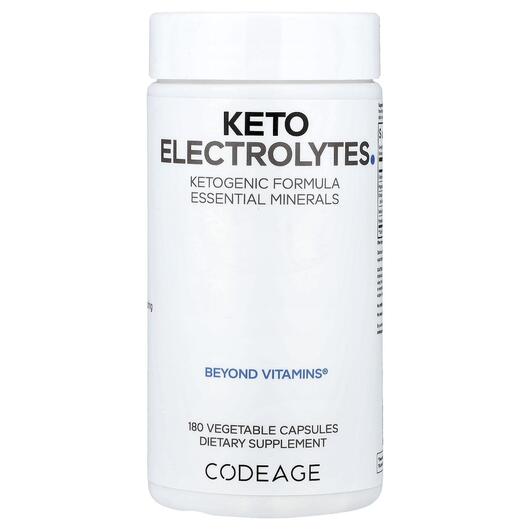 Основне фото товара Keto Electrolytes Ketogenic Formula, Електроліти, 180 капсул