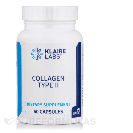 Основне фото товара Klaire Labs, Collagen Type II, Колаген, 60 капсул