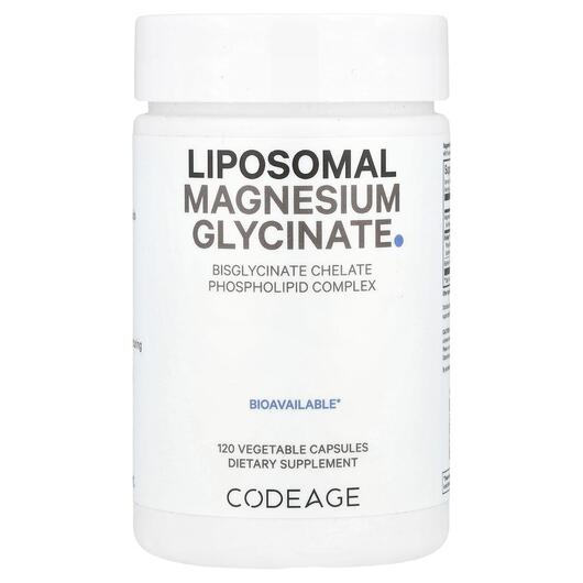 Основне фото товара Liposomal Magnesium Glycinate, Гліцинат магнію, 120 капсул