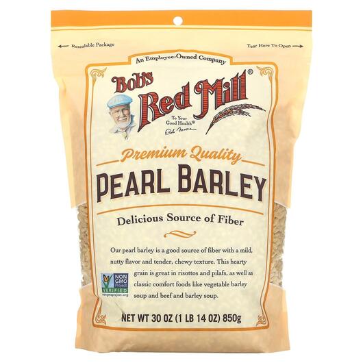 Основное фото товара Bob's Red Mill, Ячмень, Pearl Barley, 850 г