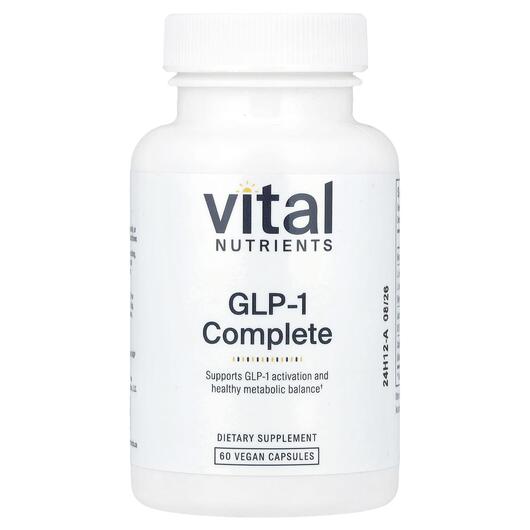 Основное фото товара Vital Nutrients, Пробиотики, GLP-1 Complete, 60 капсул