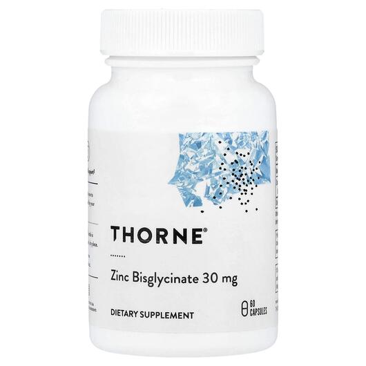 Основне фото товара Zinc Bisglycinate 30 mg, Цинк Бісгліцинат 30 мг, 60 капсул