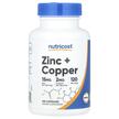 Фото товару Nutricost, Zinc + Copper, Мідь, 120 капсул