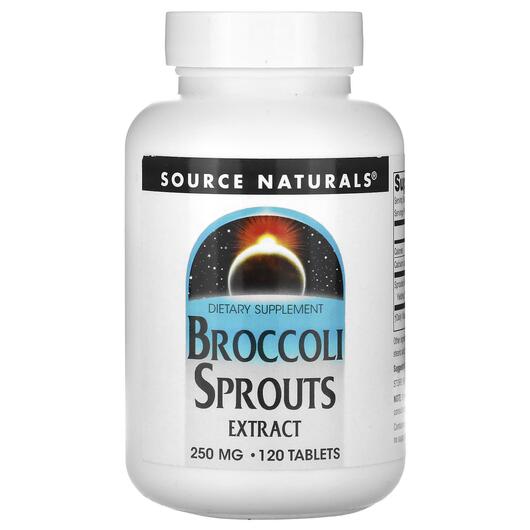 Основне фото товара Broccoli Sprouts Extract 250 mg, Броколі, 120 таблеток