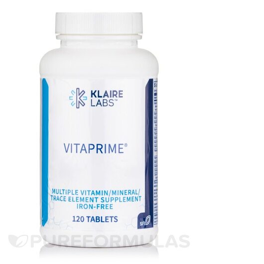 Основне фото товара Klaire Labs, VitaPrime Iron-Free, Залізо, 120 таблеток