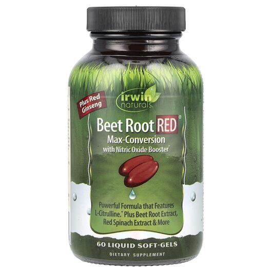 Основне фото товара Irwin Naturals, Beet Root, Червоний буряк, 60 капсул