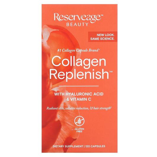 Основне фото товара ReserveAge Nutrition, Collagen Replenish, Колаген, 120 капсул