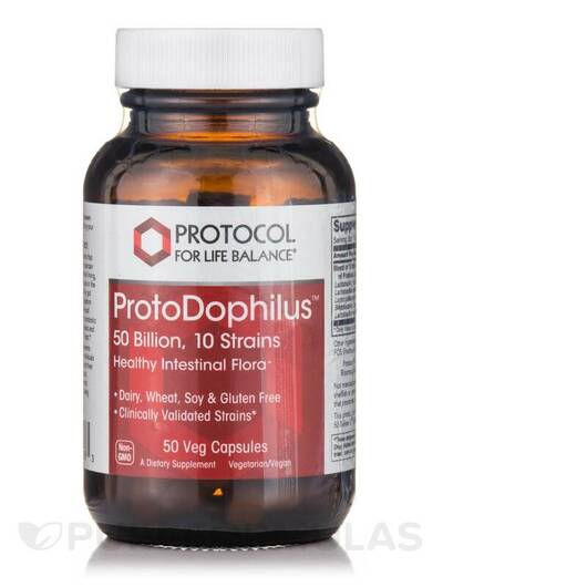 Основне фото товара ProtoDophilus 50 Billion / 10 Strains, Пробіотики, 50 капсул