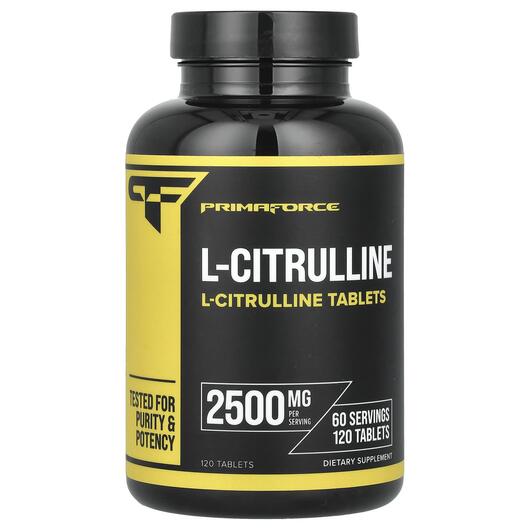 Основне фото товара Primaforce, L-Citrulline 2500 mg, L-Цитрулін, 120 таблеток