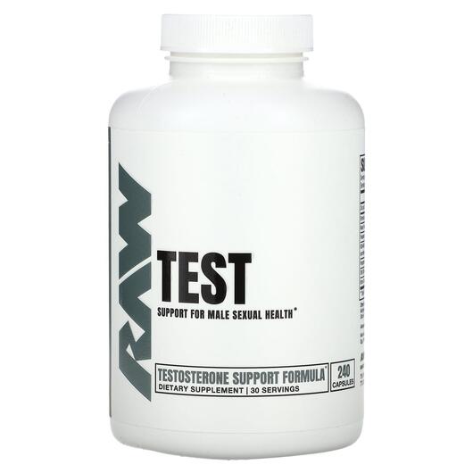 Основне фото товара Raw Nutrition, Test, Бустер Тестостерону, 240 капсул