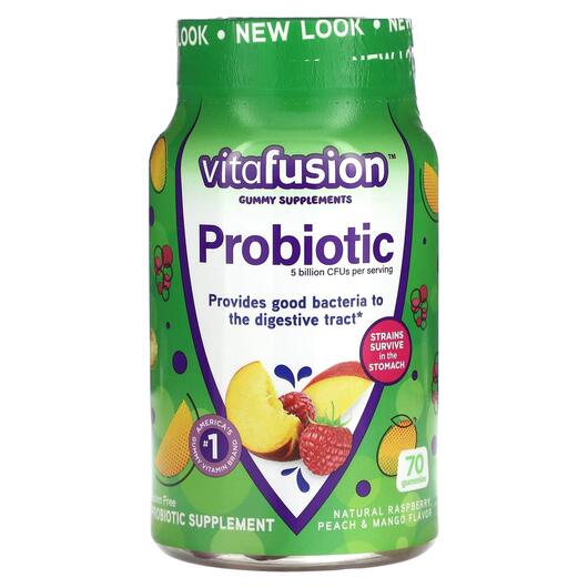 Основне фото товара Probiotic Natural Raspberry Peach & Mango, Пробіотики, 70 таб