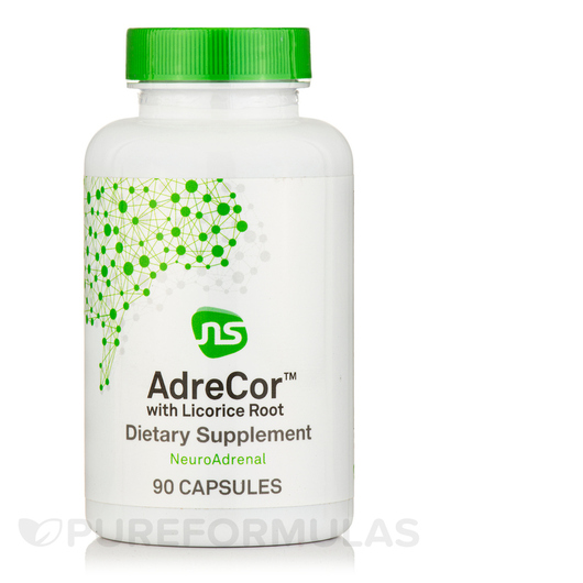 Основне фото товара NeuroScience, AdreCor with Licorice Root, Лакриця, 90 капсул