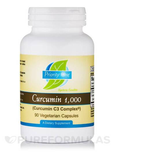 Основне фото товара Curcumin 1000 mg Curcumin C3 Complex, Куркумін, 90 капсул