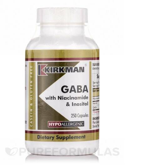 Основне фото товара GABA with Niacinamide & InositolHypoallergenic, Ніацинамід, 2