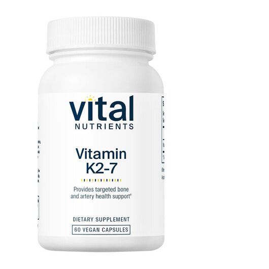 Основне фото товара Vital Nutrients, K2-7, Вітамін K2, 60 капсул