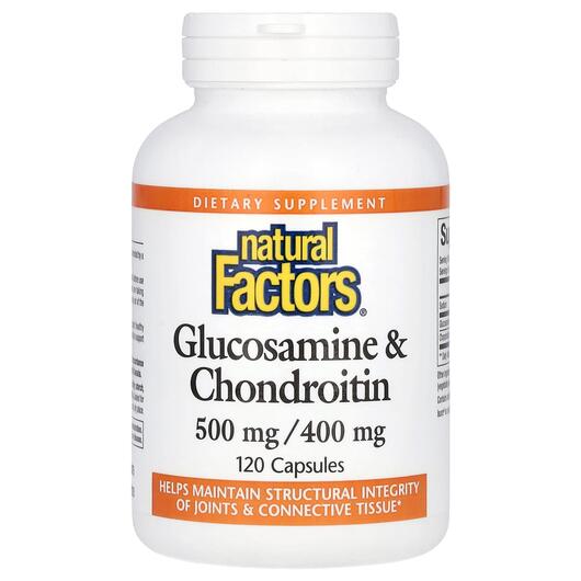 Основне фото товара Glucosamine & Chondroitin 500 mg/400, Глюкозамін Хондроітин, 
