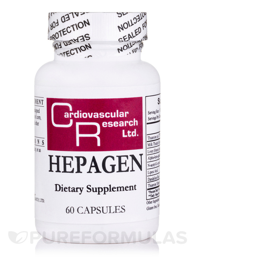 Основне фото товара Ecological Formulas, Hepagen, Підтримка печінки, 60 капсул