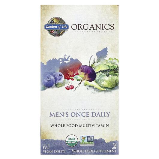 Основне фото товара MyKind Organics Men's Once Daily, Вітаміни для чоловіків, 60