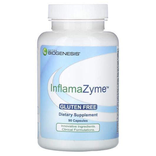 Основне фото товара Nutra BioGenesis, InflamaZyme, Підтримка запалення, 90 капсул