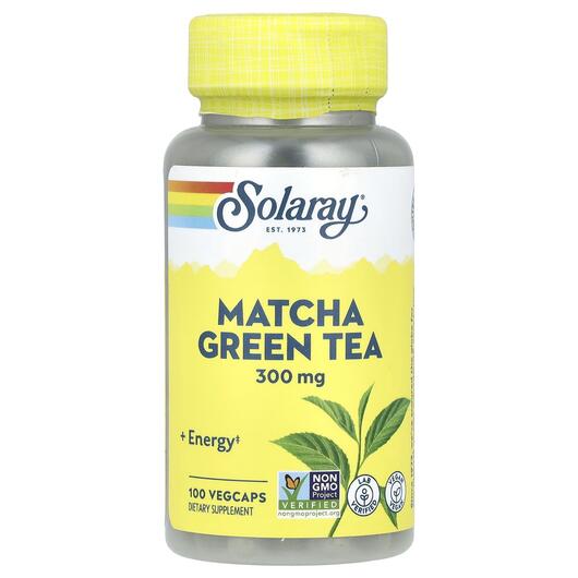 Основне фото товара Matcha Green Tea 300 mg, Екстракт Зеленого Чаю, 100 капсул