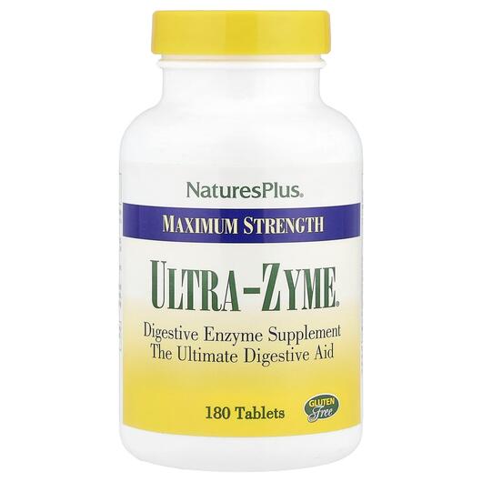 Основне фото товара Maximum Strength Ultra-Zyme, Ферменти Екстра, 180 таблеток