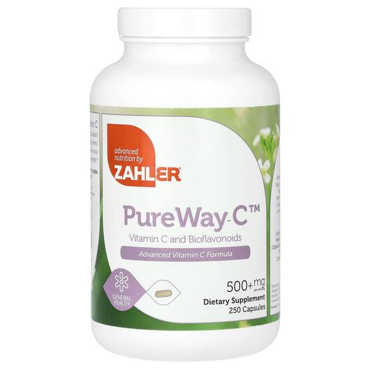 Основне фото товара Zahler, PureWay-C 500 mg, Вітамін C, 250 капсул