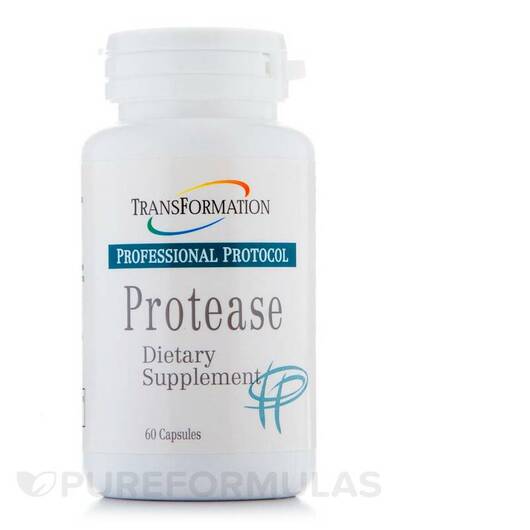 Основне фото товара Transformation Enzymes, Protease, Ферменти, 60 капсул