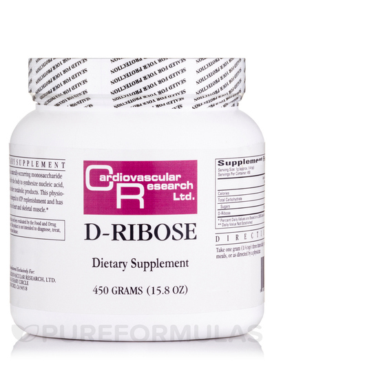Основне фото товара Ecological Formulas, D-Ribose, D-рибоза, 450 г