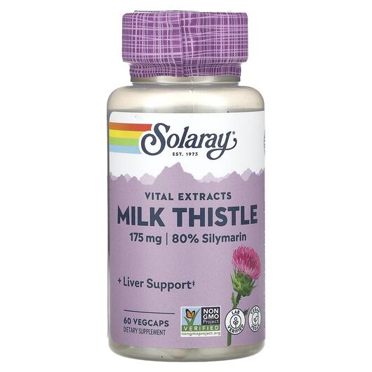 Основне фото товара Vital Extracts Milk Thistle 175 mg, Розторопша, 60 капсул